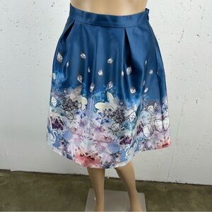 Bread n Butter size P XS Blue Diamond Swan Full Skirt